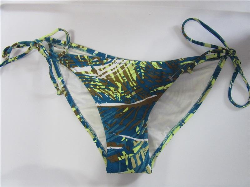 NWOT Volcom Da Palm M Side-Tie Ruched Cheeky Bikini Swim Bottom #108269