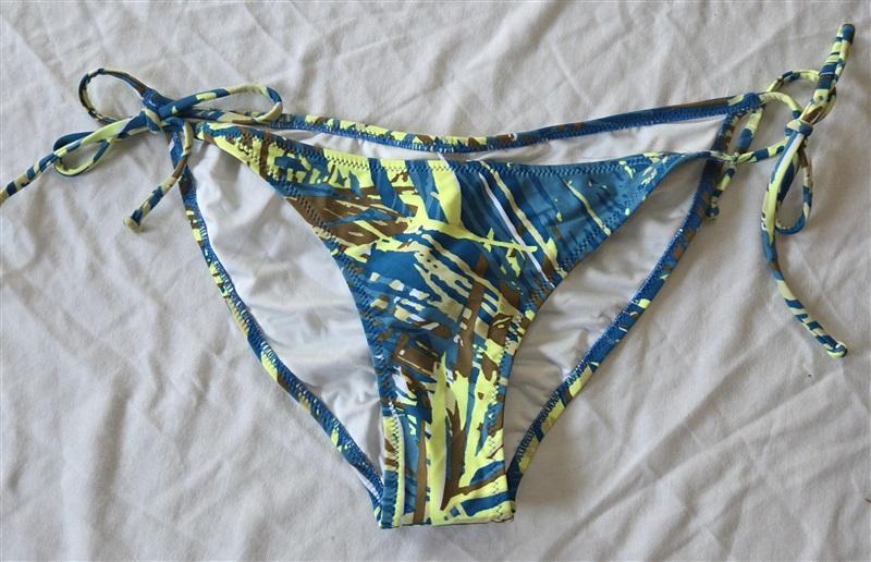 NWOT Volcom Da Palm M Side-Tie Ruched Cheeky Bikini Swim Bottom #108269