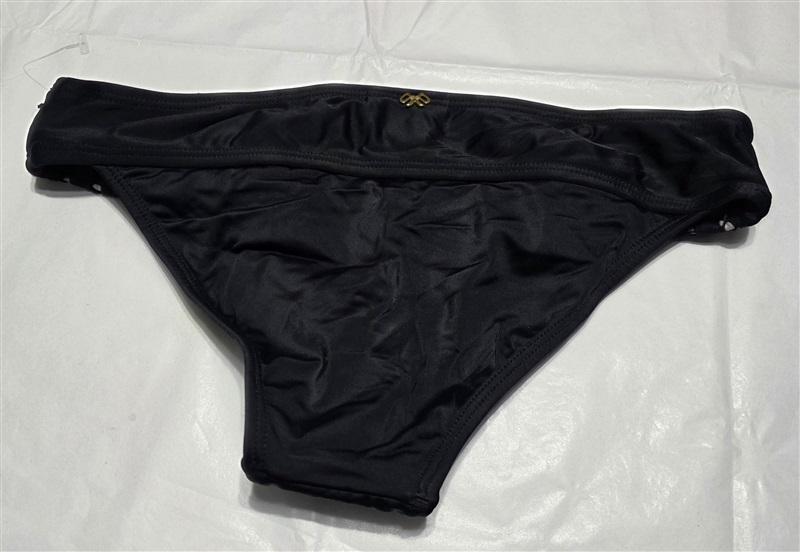 NWOT Pilyq S Water Lily Lace Black Banded Cheeky Bikini Swim Bottom 132770