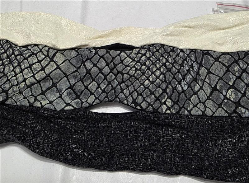 NWT Pilyq PQ D Boa Snake Color Block Bandeau Black White 132777