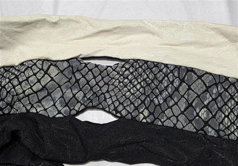 NWOT Pilyq PQ L Boa Snake Color Block Bandeau Black White 132778