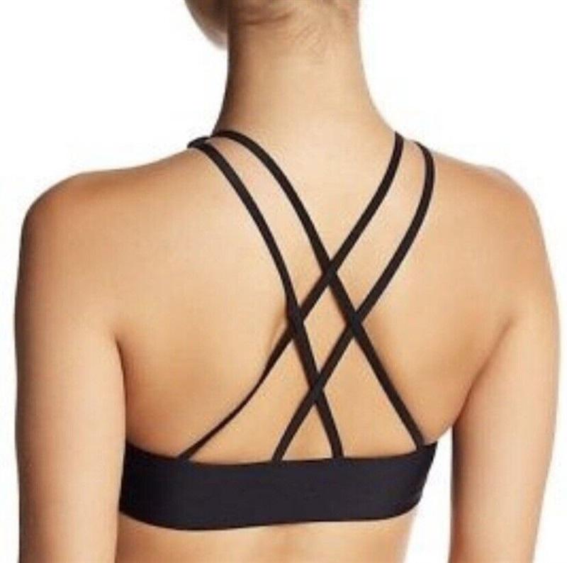 NWOT Pilyq Vida Gypsy Halter S Cup Black Feathers Bikini Swim Top 132793