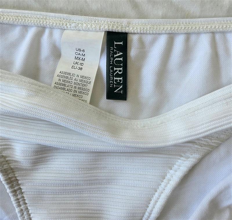NWOT Ralph Lauren 6 Calypso Ikat Print Hipster Swim Bottom Blue 132661