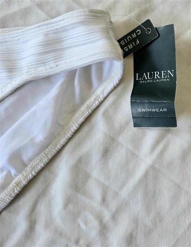 NWOT Ralph Lauren 6 Calypso Ikat Print Hipster Swim Bottom Blue 132661