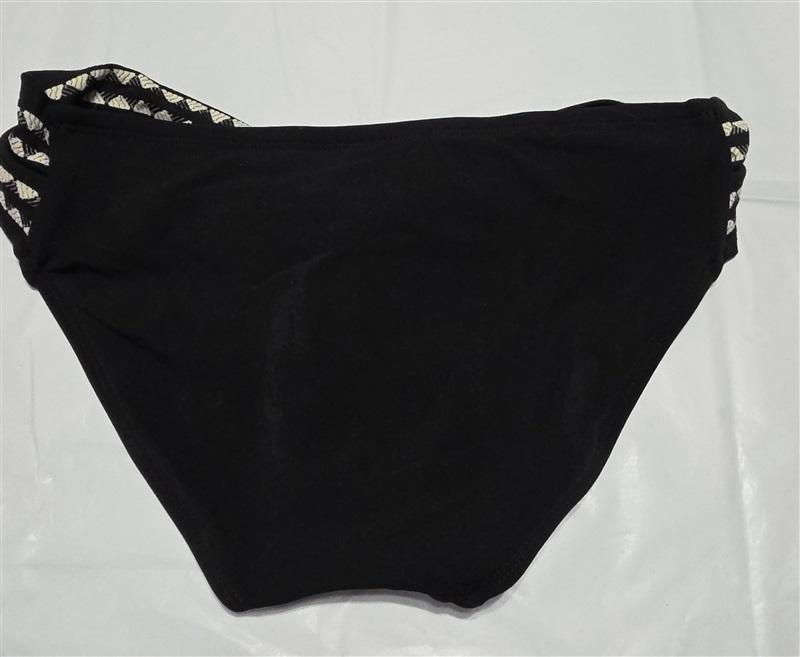 NWOT Robin Piccone Naomi M Black Twist Band Bikini Swim Bottom 132879