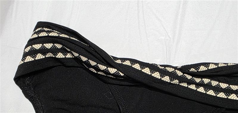 NWOT Robin Piccone Naomi M Black Twist Band Bikini Swim Bottom 132879
