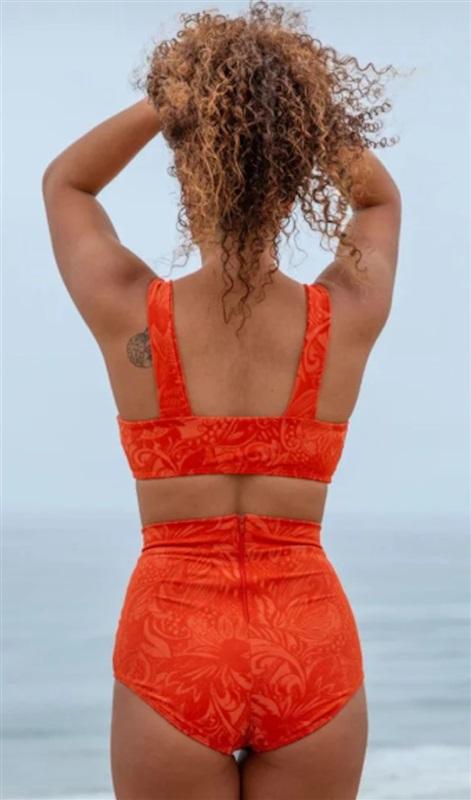 NWT Free People Seea Georgia XS Checkerboard Hi-Waist Bikini Swim Bottom 132883
