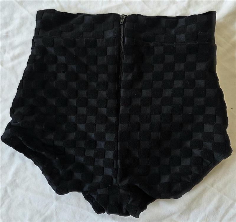 NWT Free People Seea Georgia XS Checkerboard Hi-Waist Bikini Swim Bottom 132883