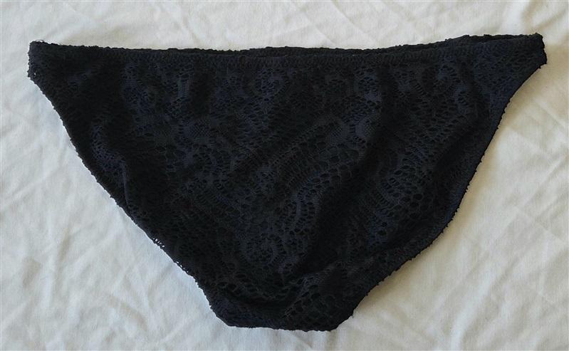 NWOT Ralph Lauren M Polo Black Lace Bikini Swim Bottoms 132886