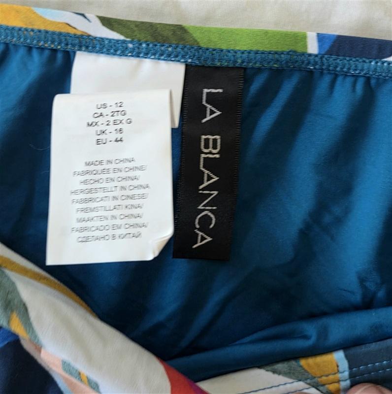 NWT La Blanca Island Goddess 12 Hipster Bikini Swim Bottoms 132891