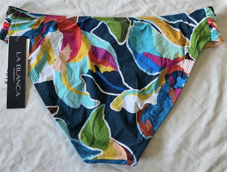 NWT La Blanca Island Goddess 10 Hipster Bikini Swim Bottoms 132910