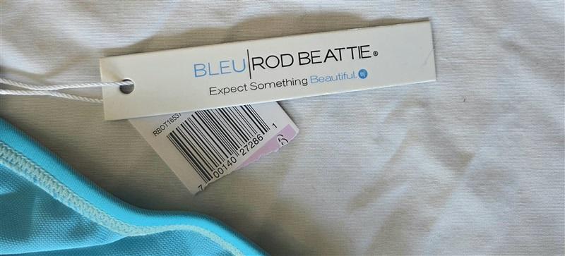 NWT Bleu Rod Beattie Fold-over SZ 6 Blue Band Bikini Swim Bottoms #132920