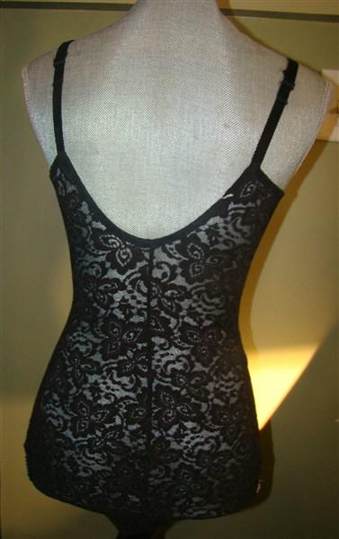 NWT Bali Shapewear 38D Firm Control Lace N Smooth Body Shaper 8L10 Black 132924
