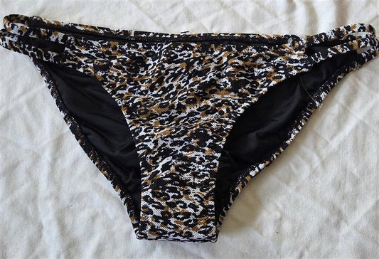 NWOT Volcom S Seeing Spots Bikini Bottom Animal Print Cheetah 132968