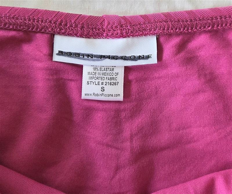 NWOT Robin Piccone S Pink Knot Front Bikini Swim Bottoms 132972
