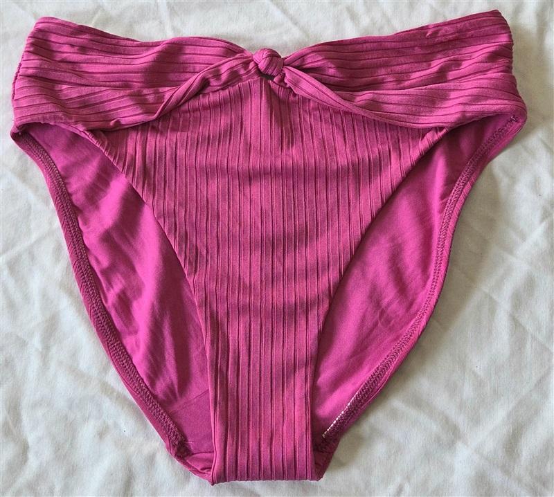 NWOT Robin Piccone S Pink Knot Front Bikini Swim Bottoms 132972