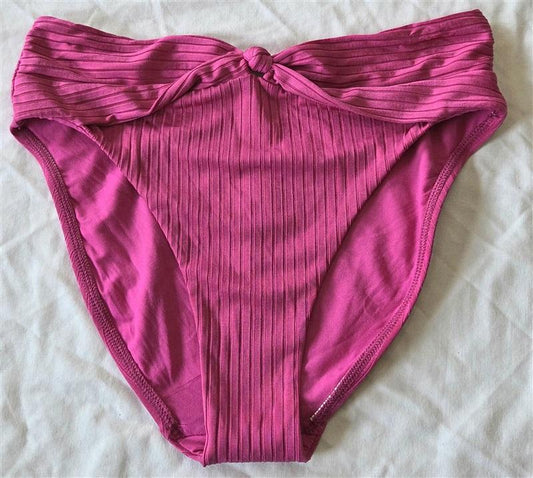 NWOT Robin Piccone S Pink Knot Front Bikini Swim Bottoms 132972