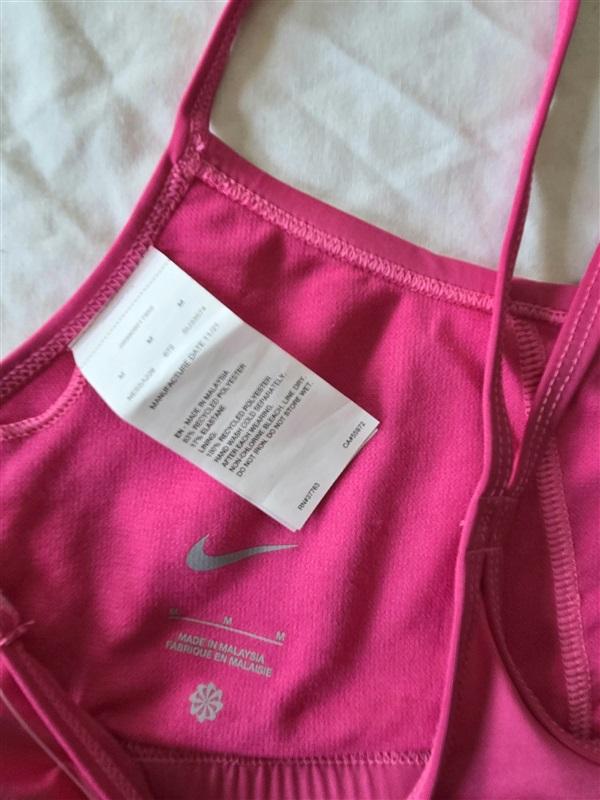 NWT Nike Swim Solid Essential Racerback Bikini Top Fireberry Pink 132976