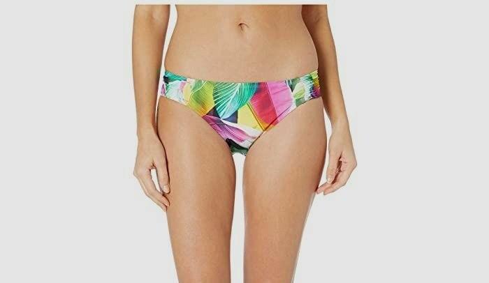 NWT La Blanca 6 Island Goddess Tropical Hipster Bikini Swim Bottoms 132982