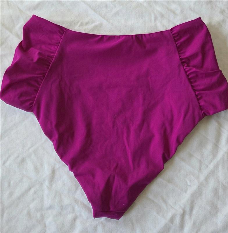 NWT Wet LA Small Aspen Hi Rise Swim Bikini Bottom Magenta 132984