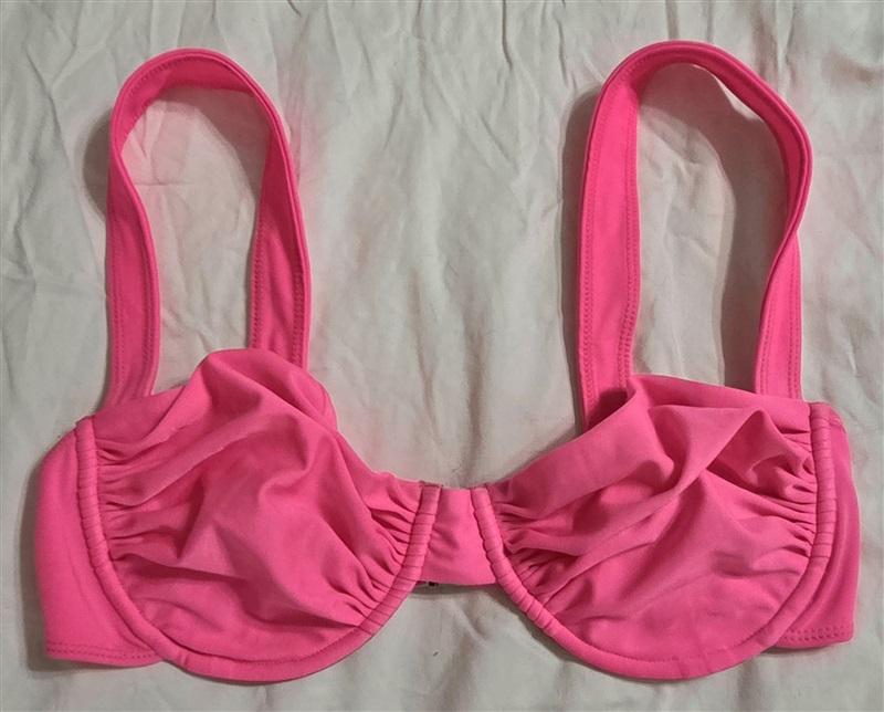 NWT Free People XL Belle Anna The Oracle Underwire Bikini Swim Top PINK 133003