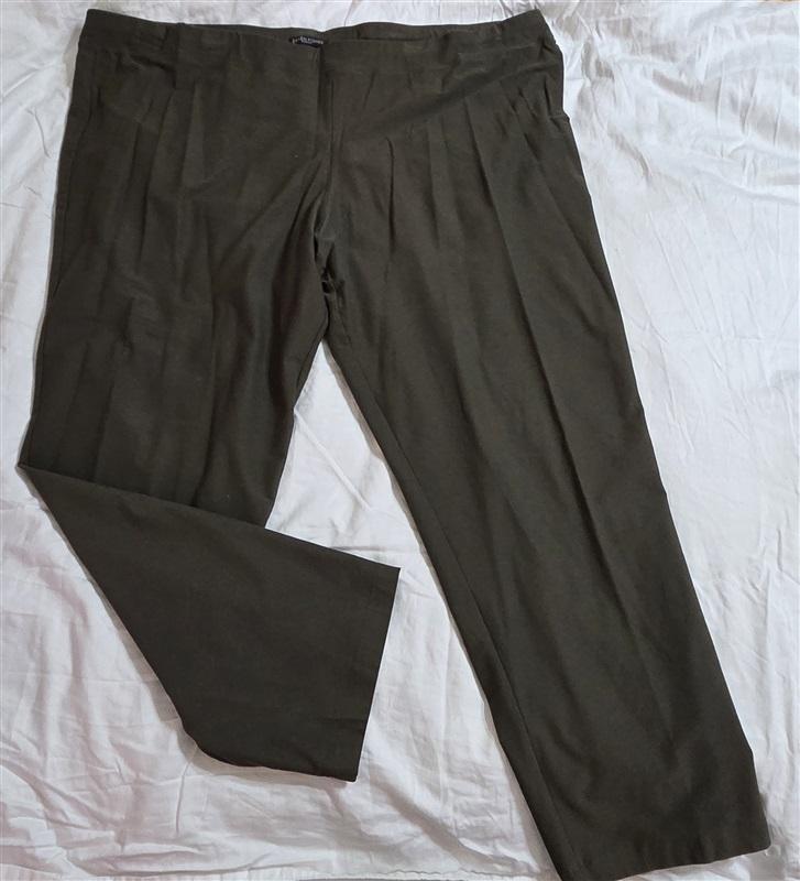 NWOT Eileen Fisher 3X Skinny Straight Stretch Pull On Pants Olive Green 133004