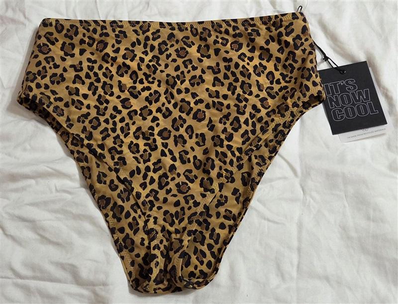 NWT FP Movement Its Now Cool XL Babylonian Hi Waist Bikini Bottom Brown 133005