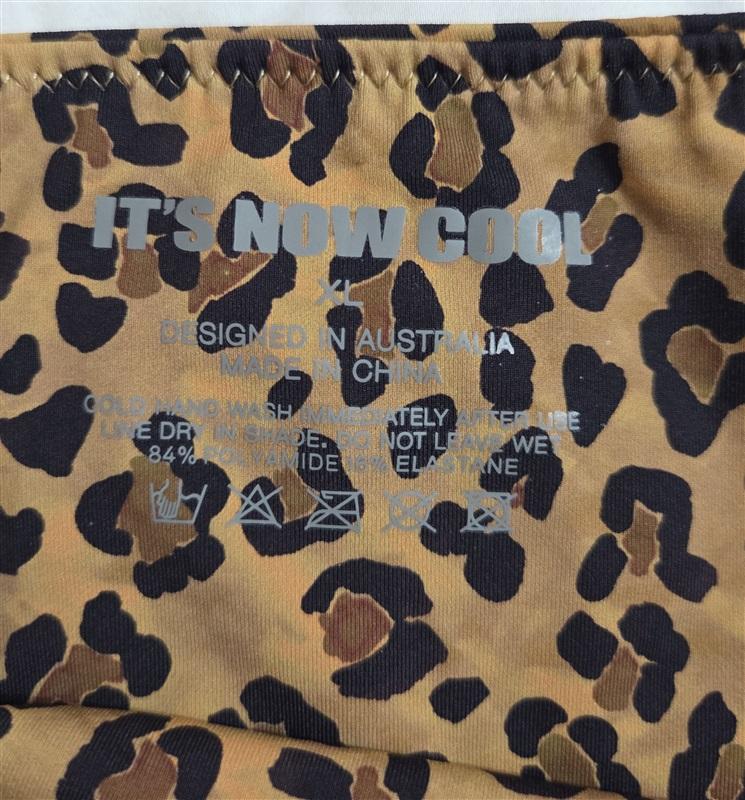 NWT FP Movement Its Now Cool XL Babylonian Hi Waist Bikini Bottom Brown 133005