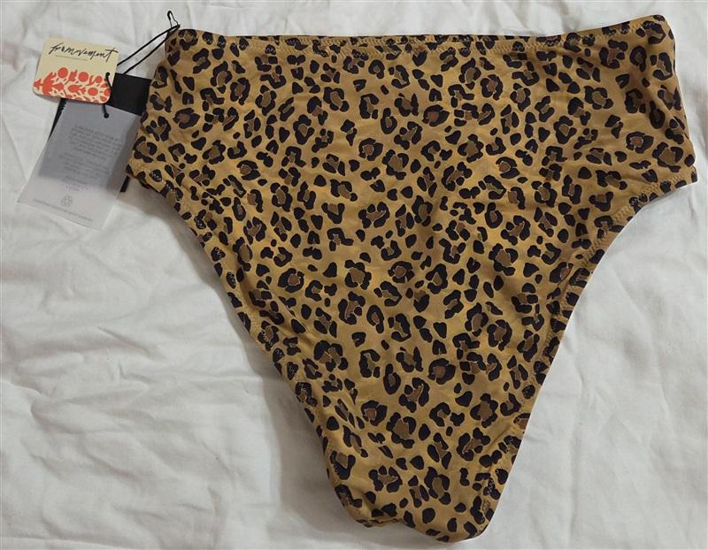 NWT FP Movement Its Now Cool XL Babylonian Hi Waist Bikini Bottom Brown 133005