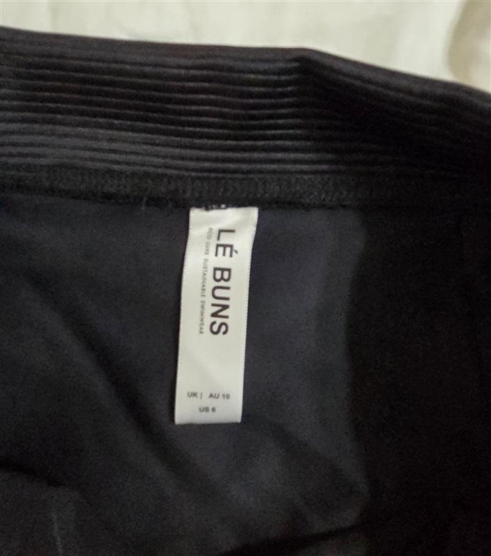 NWOT Free People Le Buns 6 USA Swim Bikini Bottom Ribbed Black 133009