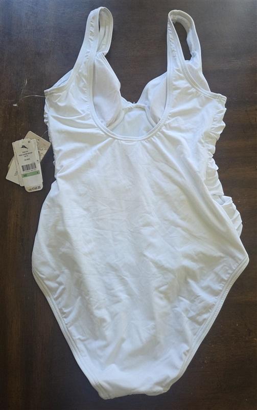 NWTD Tommy Bahama 8 Pearl Floating Underwire Scoop One Piece Swimsuit 133021