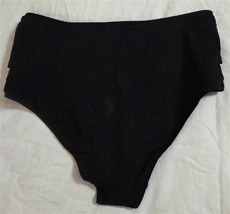 NWOT Free People Boteh L Black Belted Swim Bottom Bikini 133023