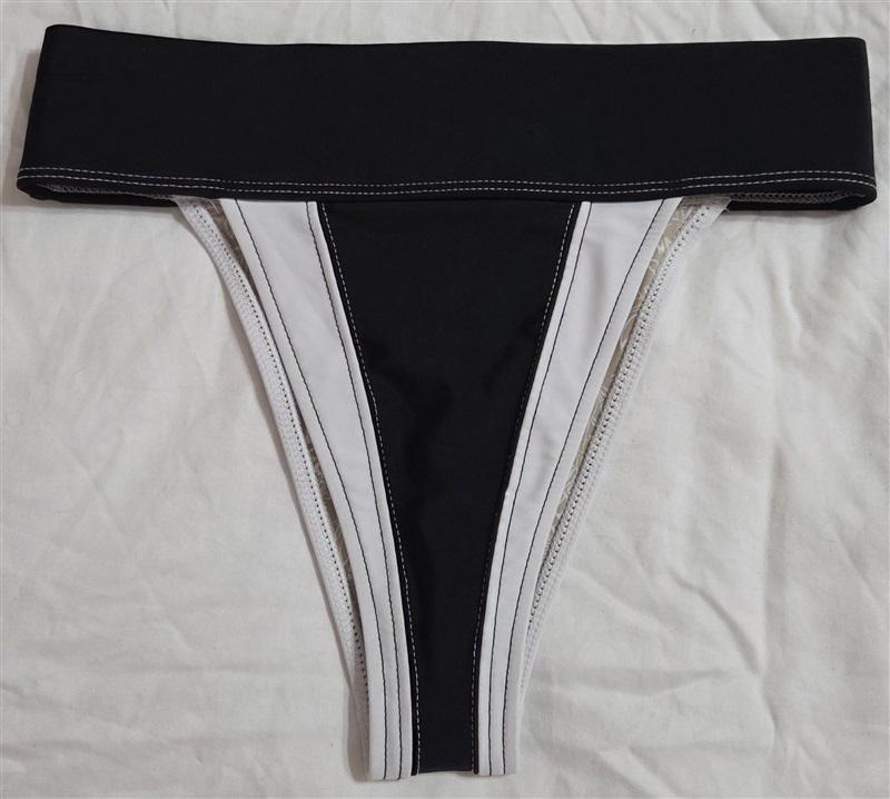 NWOT Free People FP Beach S Free-est Farrah Bikini Bottom Black White 133032
