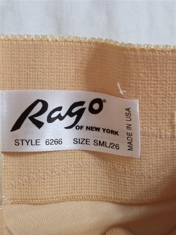NWT Rago High Waist Capri Pant Liner with Tummy Control 6266 Beige 133034