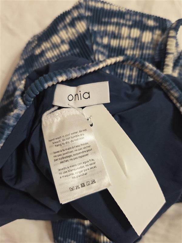 NWT Faherty X Onia Small Shibori Blue White Shoulder Tie-dye One Piece 133038