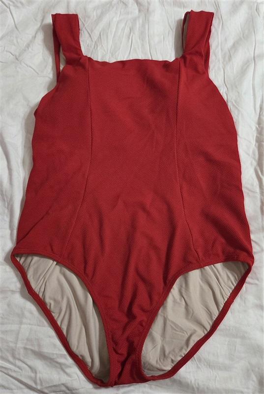 NWT Hermoza 14 Square Neck Tie Back 1pc SwimSuit 133039