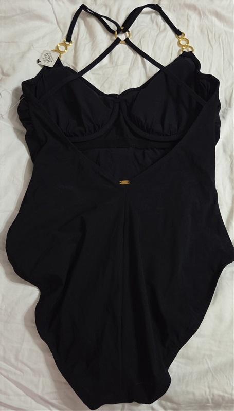 NWPT MiracleSuit Amoressa 14 Ring Me Up Echo Black 1PC Swimsuit 133041
