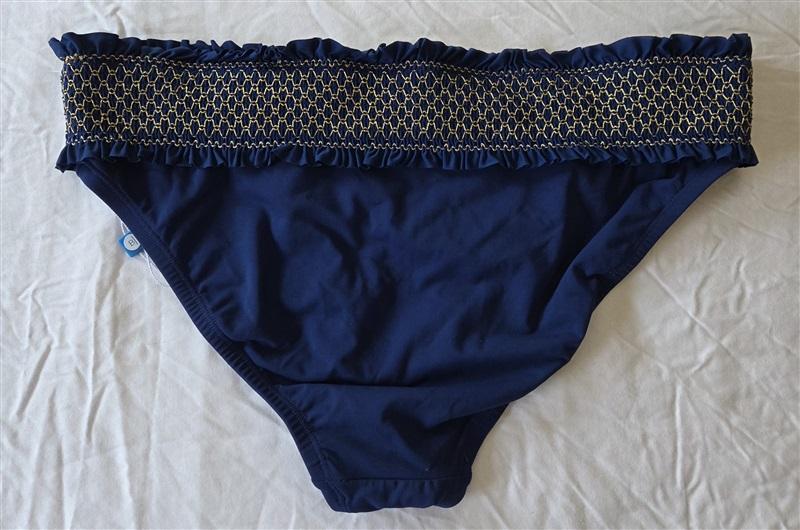 NWT Bleu Rod Beattie 8 Blue Rouge Banded Stitched Bikini Swim Bottom 133051