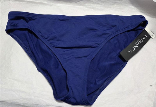 NWT La Blanca 6 Island Goddess Navy Blue Hipster Bikini Swim Bottoms 133052