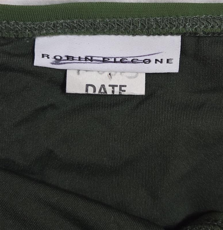 NWT Robin Piccone Luca XS Side-Tie Olive Green Full Bikini Swim Bottom 133059