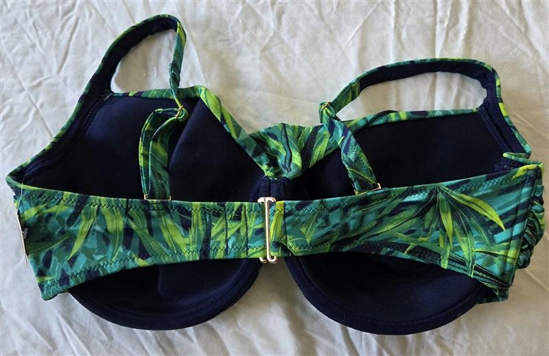 NWT Soma 40DDD 38G Swim Underwire Bra Bikini Top Swimsuit Black 133091