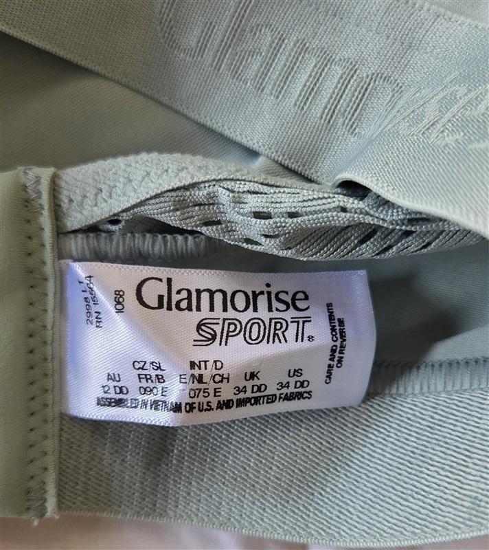 NWOT Glamorise 34DD Full Figure No-Sweat Mesh Sports Bra Wirefree 1068 132042