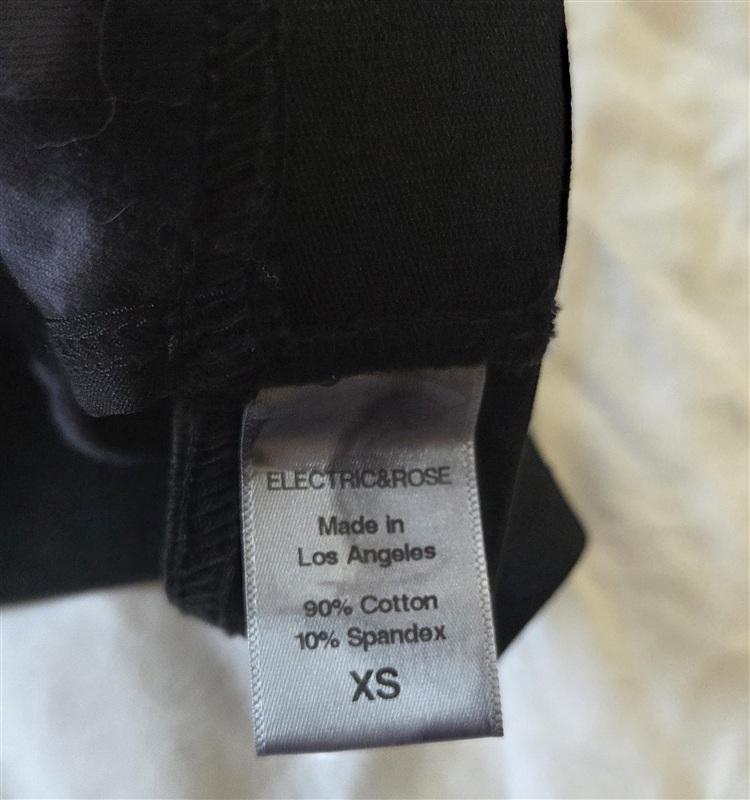 NWT Electric & Rose XS Tie Dye Triangle Bralette Black Gray 133099