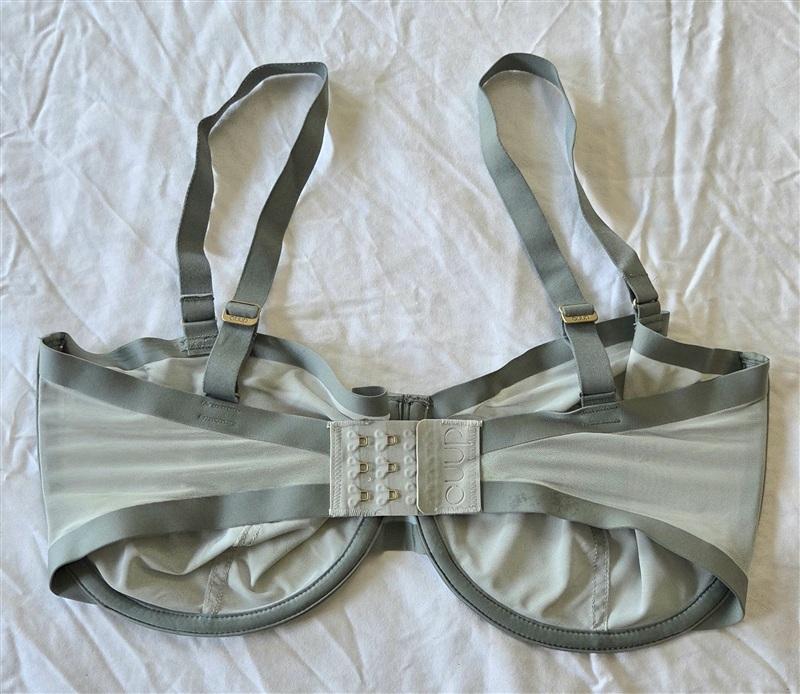 NWOT CUUP 34H The Balconette Mesh Green Sheer Underwire Bra 133100