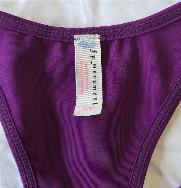 NWT FP Free People Movement XS Sports Bra Power Plum 133108