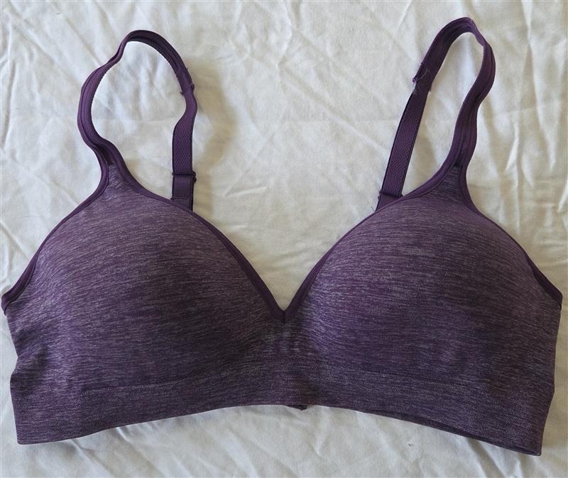 NWOT Hanes M CustomFlex Fit Fuller Covage Wirefree Bra HU08 Purple 133112