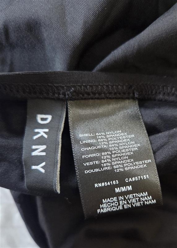 NWOT DKNY M UV Protection Black Tankini Halter Top 133116