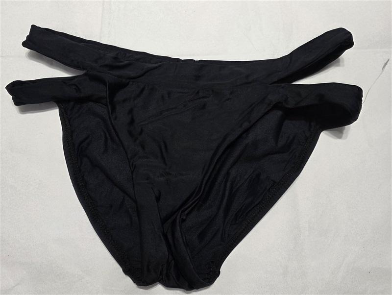 NWOT Pilyq S Midnight Black Open Sides Strappy Bikini Bottoms 133117