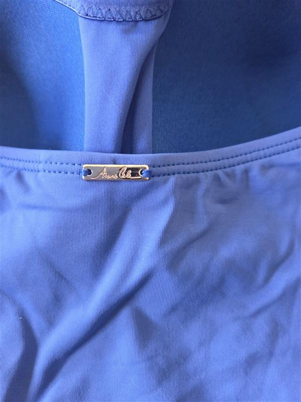 NWOTD Anne Cole Live In Color 8 Blue Strapless Bandeau Tankini Swim Top 133118