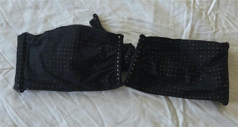 NWOT Pilyq S Bandeau V Wire Tie Back Bikini Swim Top 133123